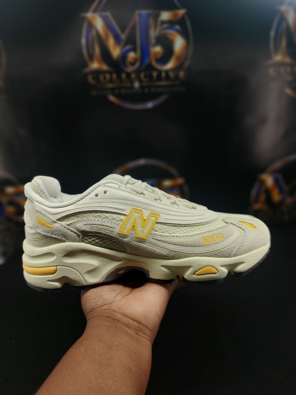 New Balance 1000 Grey White Yellow M1000FLM actual photo 2