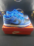 Nike Dunk Low GS Hyper Cobalt black blue sneakers pair