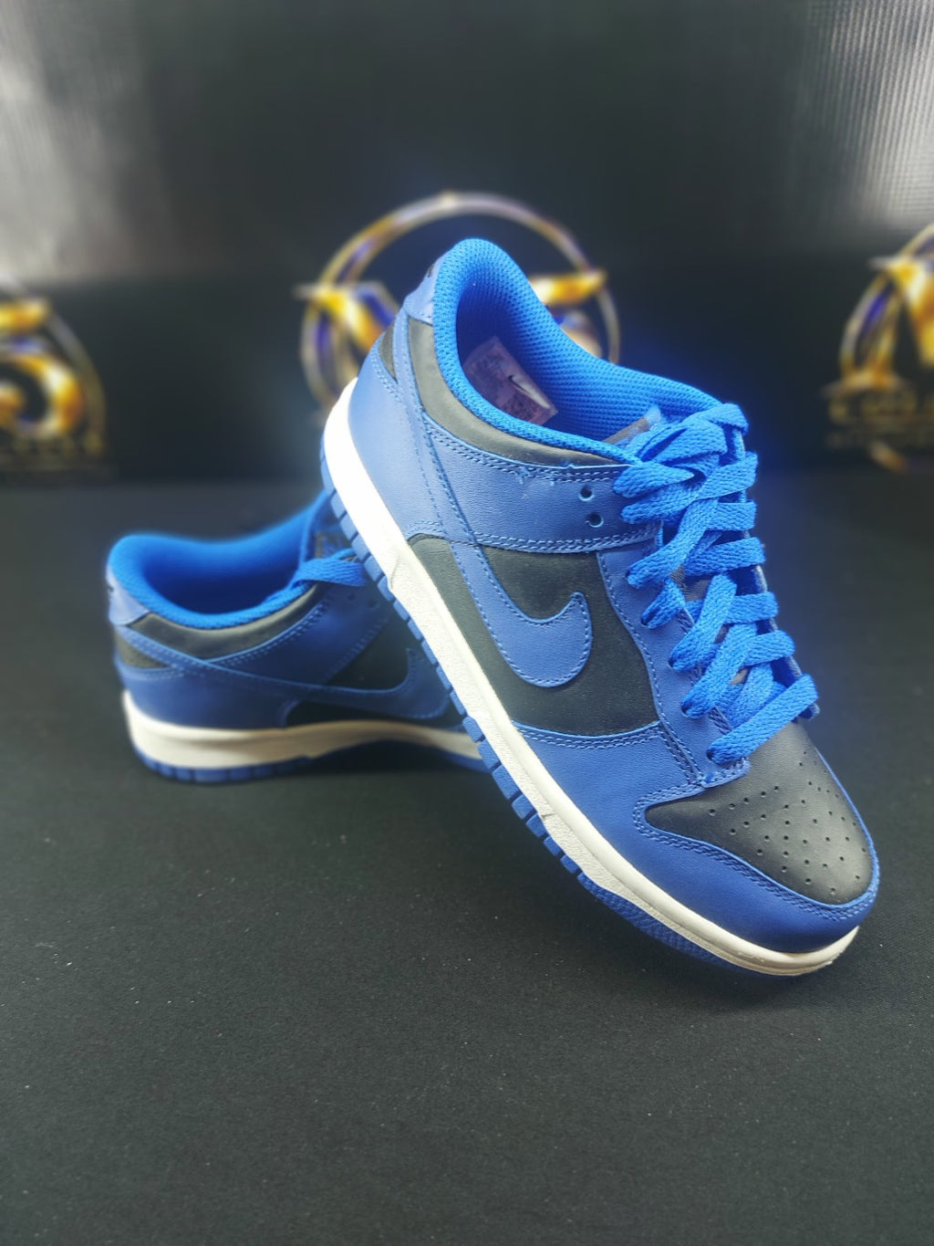 Nike Dunk Low GS Hyper Cobalt Black White size 5Y image 5
