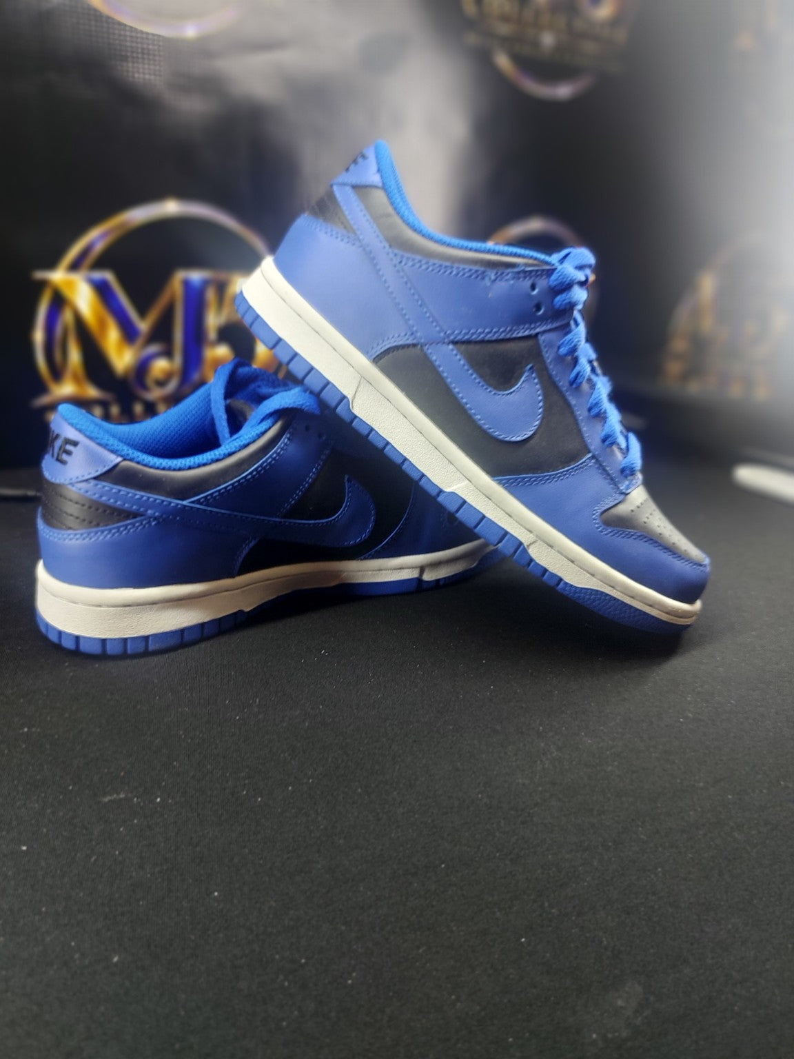Nike Dunk Low GS Hyper Cobalt Black White size 5Y image 7