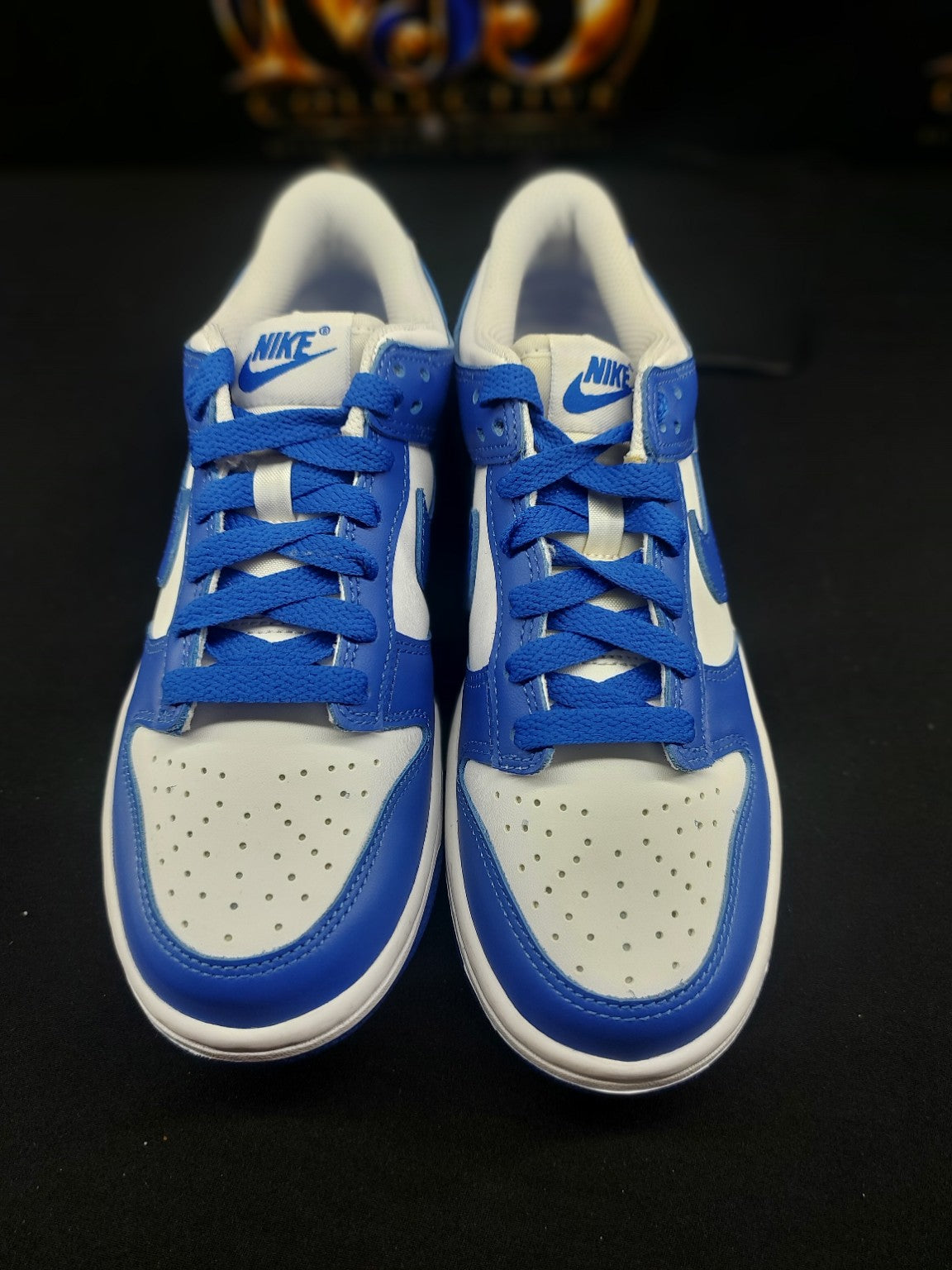 Actual Nike Dunk Low GS White Hyper Royal size 5Y photo 2