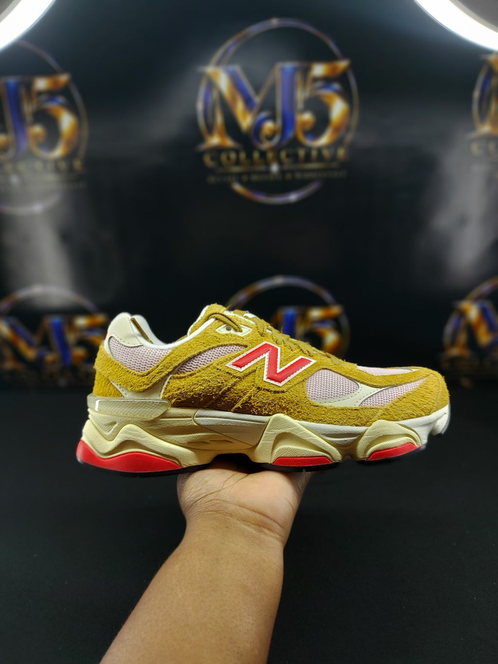 New Balance 9060 Beige Pink side view