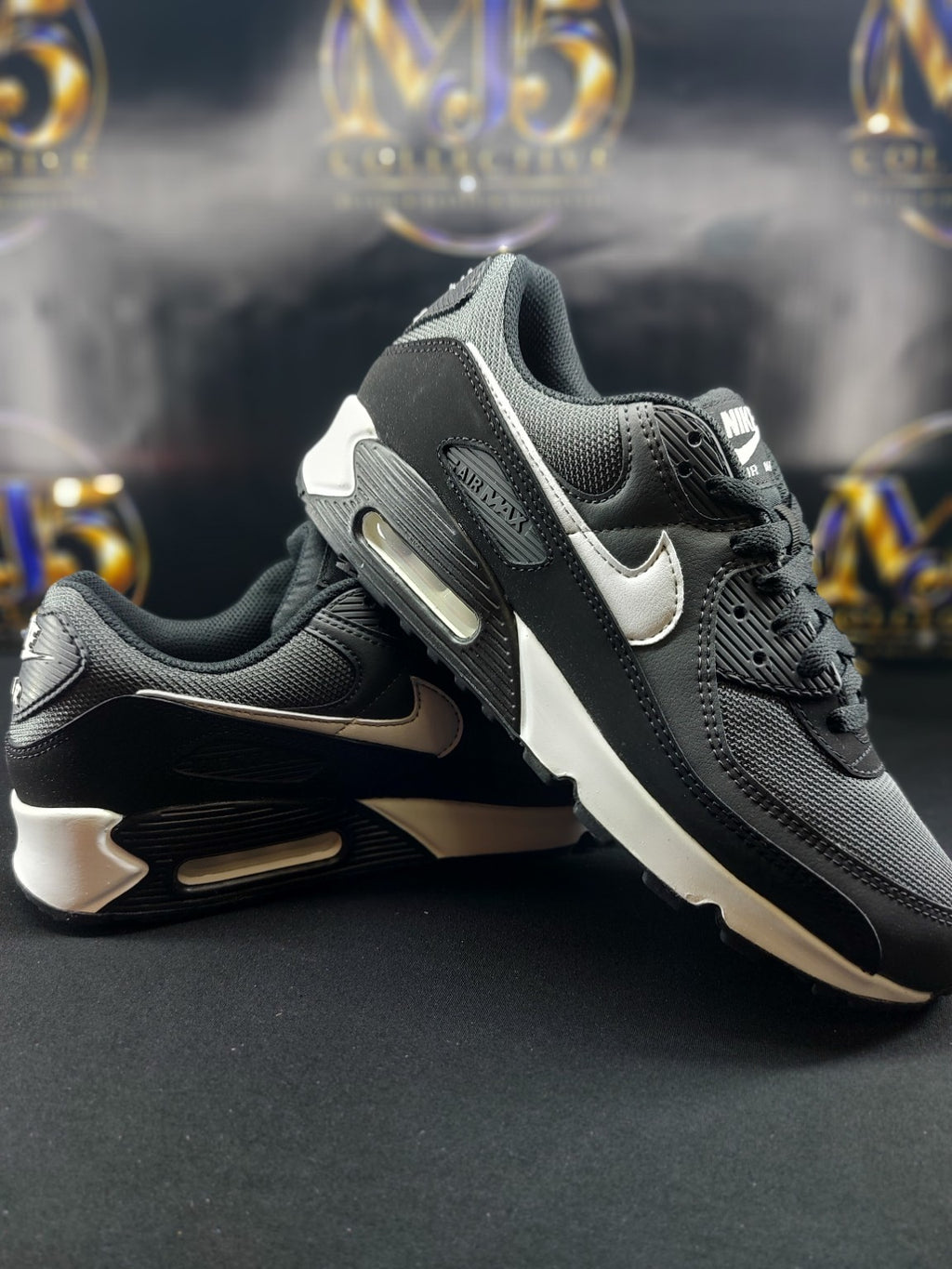 Nike Air Max 90 CN8490-002 men's size 10 Iron Grey Black White