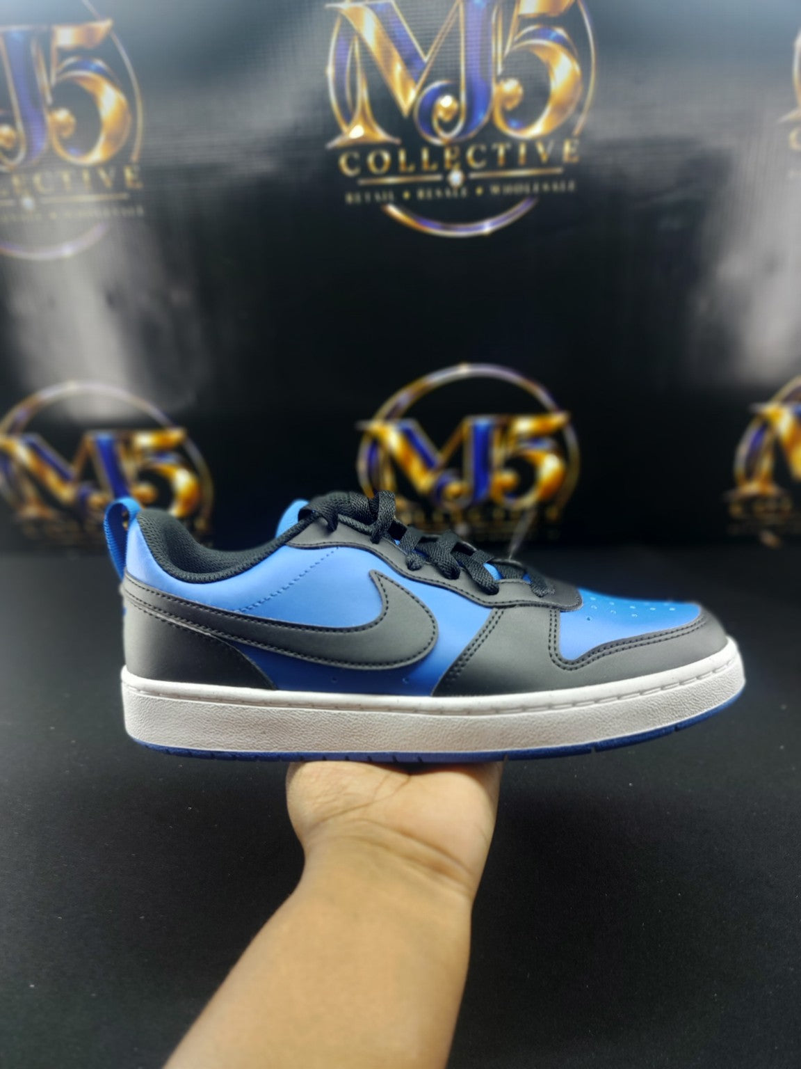 Nike Court Borough Low Recraft GS side view