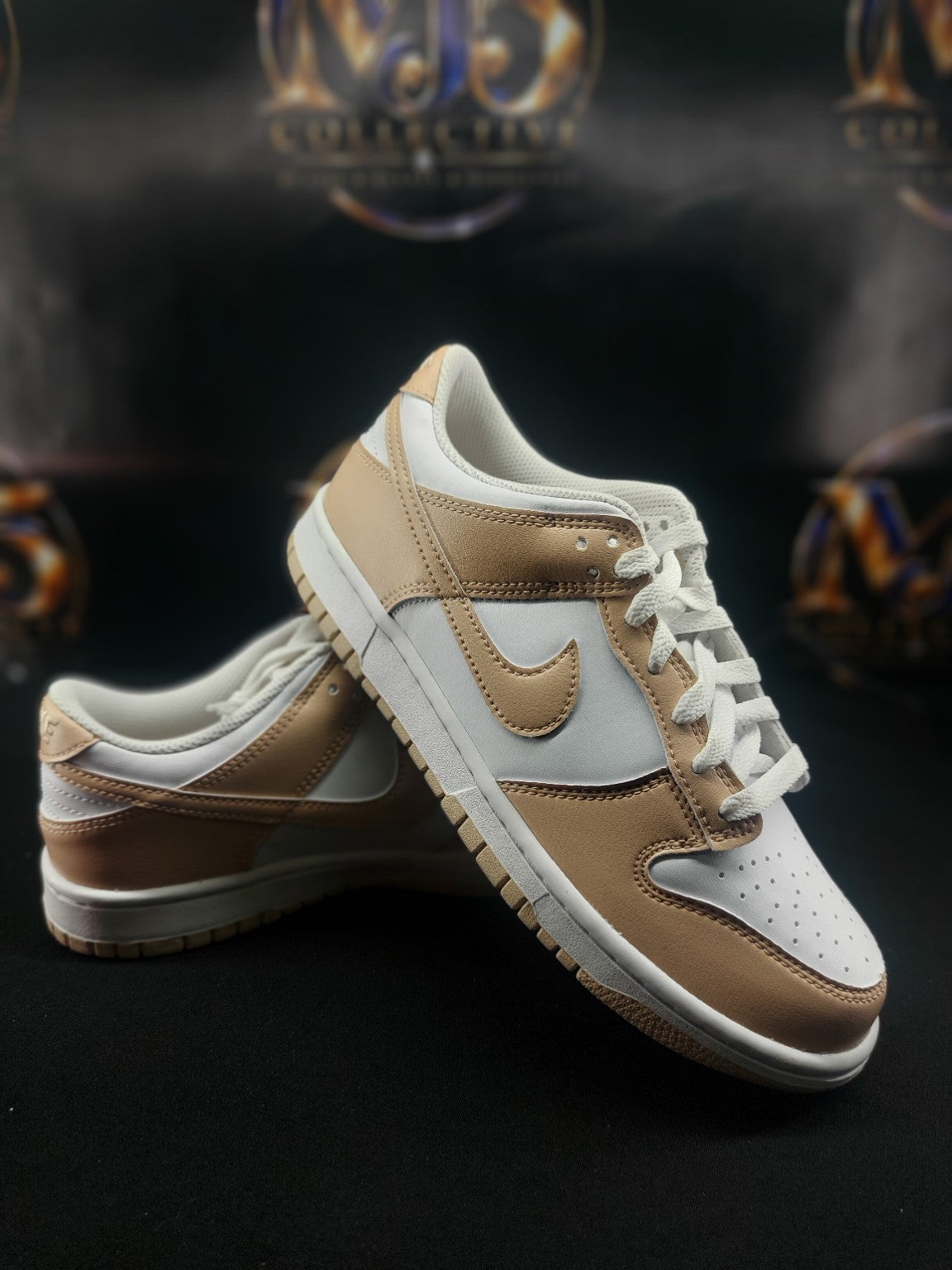 Actual Nike Dunk Low GS White Shimmer 6.5Y photo 1