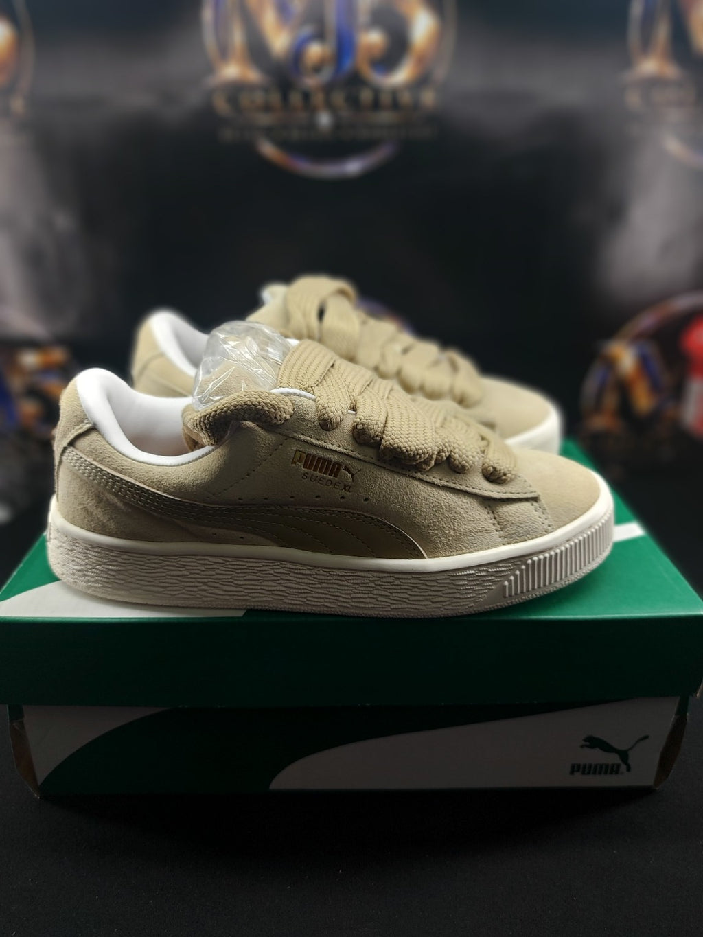 Puma Suede XL beige women's 6 original photo 7
