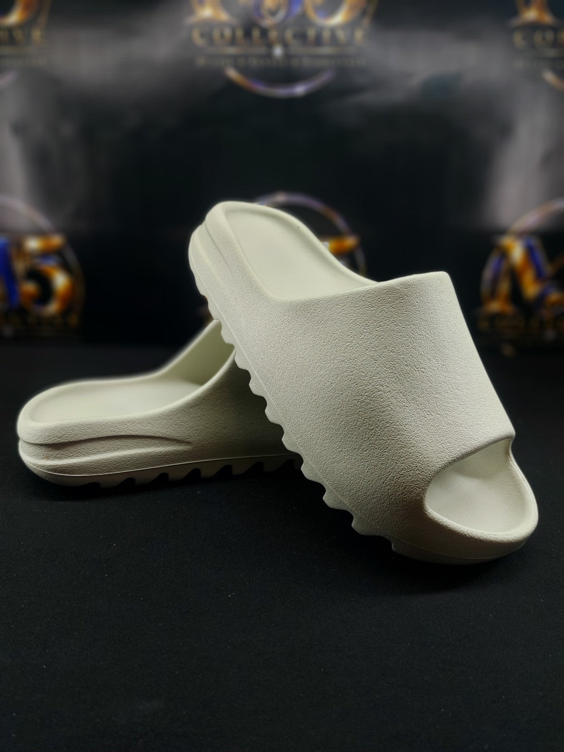 YS-01 Cream foam slides size 8, photo 1