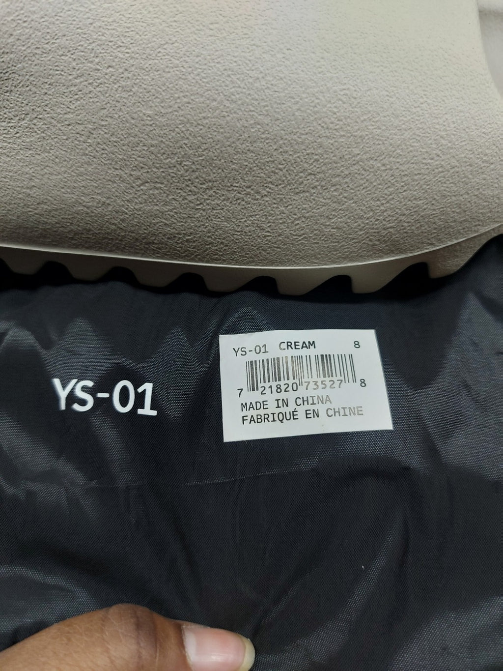 YS-01 Cream foam slides size 8, photo 6