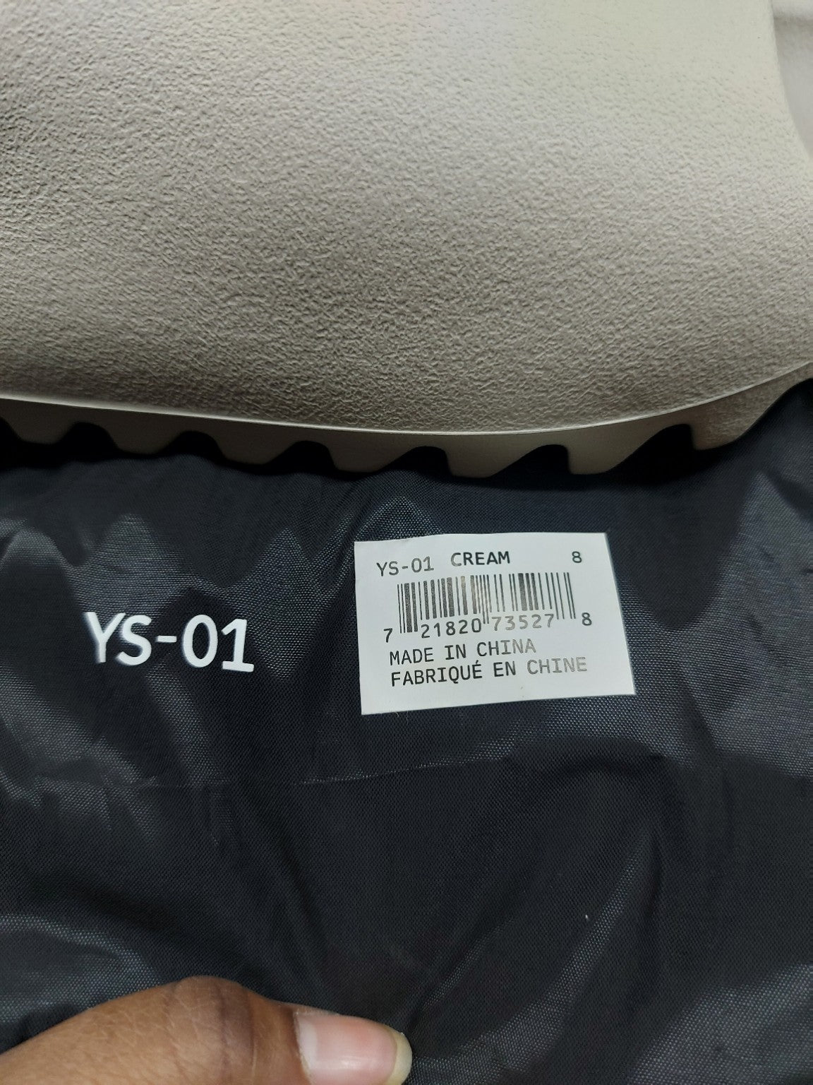 YS-01 Cream foam slides size 8, photo 6