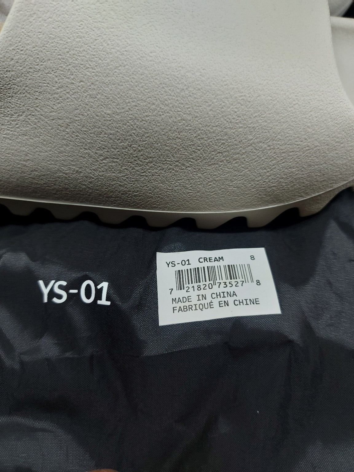 YS-01 Cream foam slides size 8, photo 7